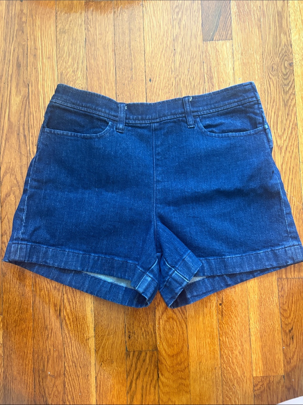 J. Crew Dark Blue High-Rise Denim Shorts